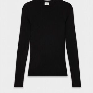 Aritzia Wilfred Free Charcoal Long Sleeve Top